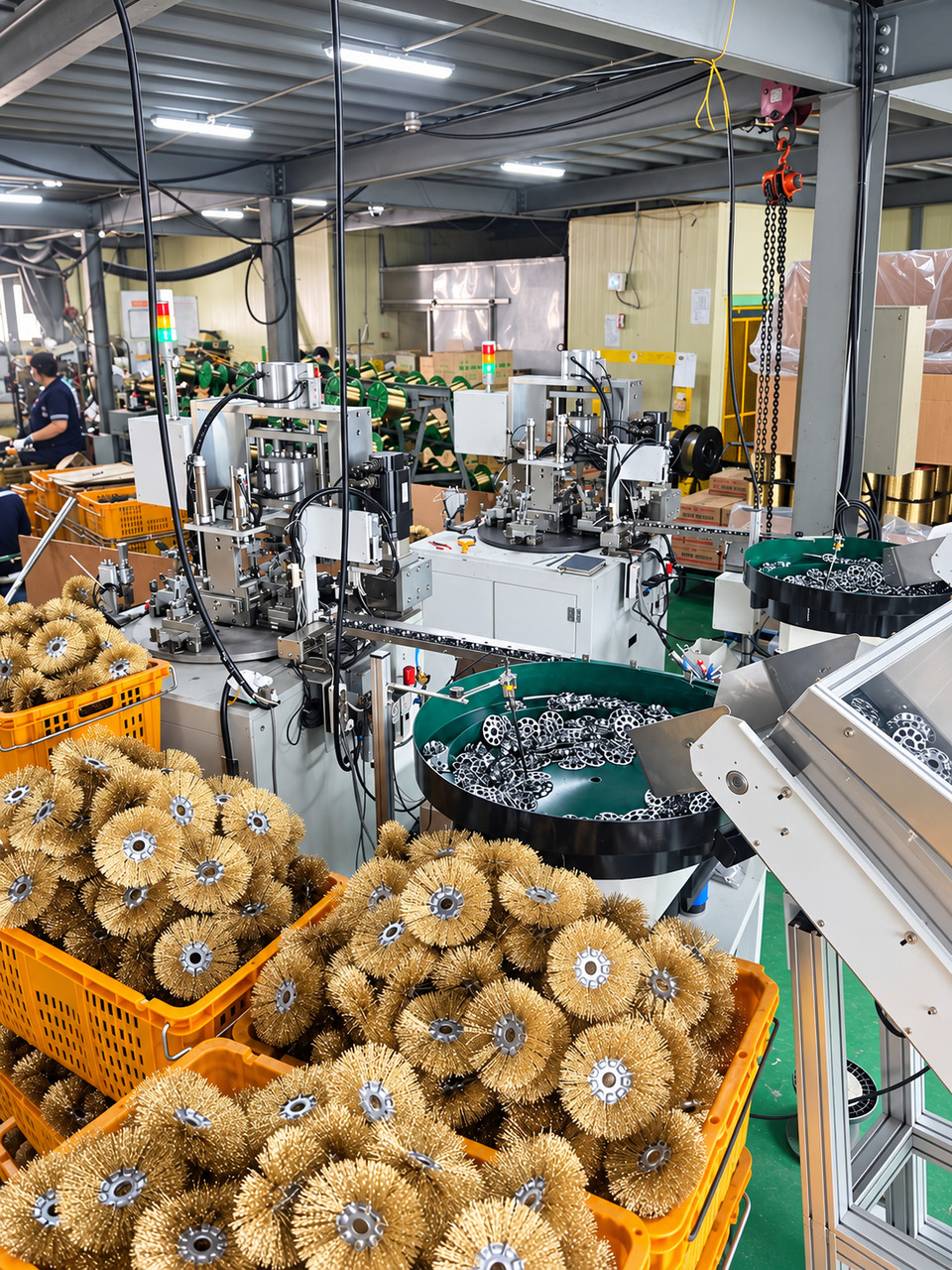 Second-floor brush production equipment